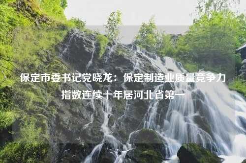 保定市委书记党晓龙：保定制造业质量竞争力指数连续十年居河北省第一