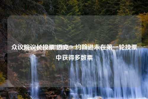 众议院议长投票 迈克·约翰逊未在第一轮投票中获得多数票