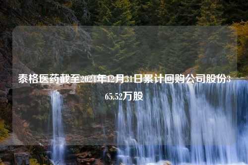 泰格医药截至2024年12月31日累计回购公司股份365.52万股