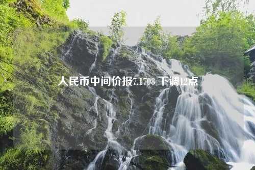 人民币中间价报7.1708 下调12点